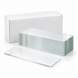 LaboQuip Microscope Slides 7101A-90 Ground Edge 90° Super White Glass - Box of 50