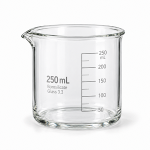 LaboQuip Beaker 250mL Low Form Borosilicate Glass 3.3